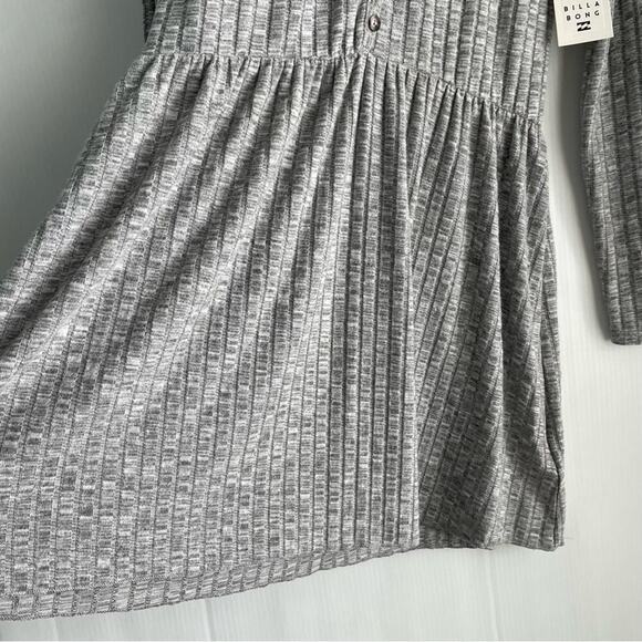 🆕 Billabong always lounging long sleeve soft and comfy grey dress NWT size xs - Picture 12 of 13